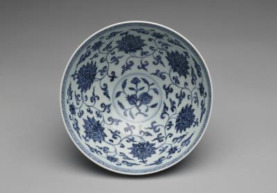 图片[2]-Large bowl with underglaze-blue  decoration of lotus petals and flowers, Hsuan-te reign (1426-1435), Ming dynasty-China Archive